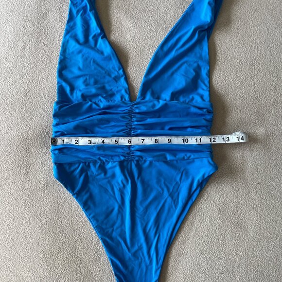 Riot Swim Echo One Piece Moderate Coverage Blue Ocean Water Medium - Picture 7 of 8